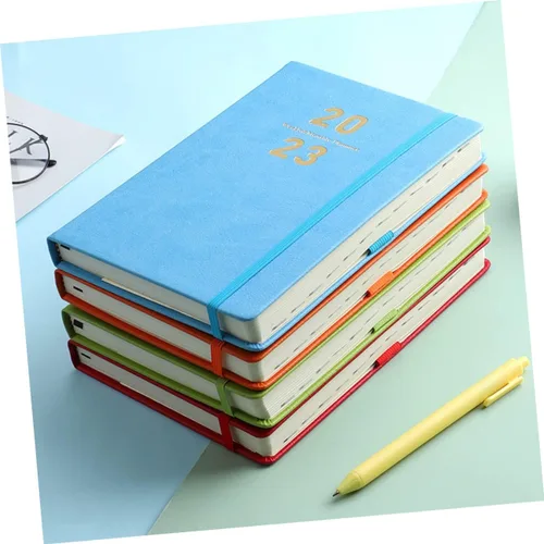 Vista 8 de MAGICLULU Planificador académico, bloc de notas para estudiantes, práctico cuaderno diario para oficina, escuela, diseño portátil ligero para una