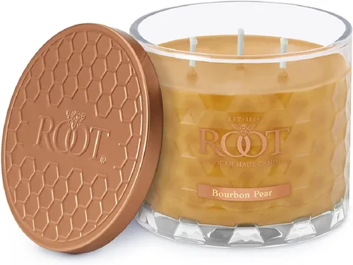 Vista 13 de Root Candles Velas Aromáticas de Otoño Panal de Miel Vela Artesanal Premium Mezcla de Cera de Abeja, Veriglass Pequeño, Especias de Calabaza