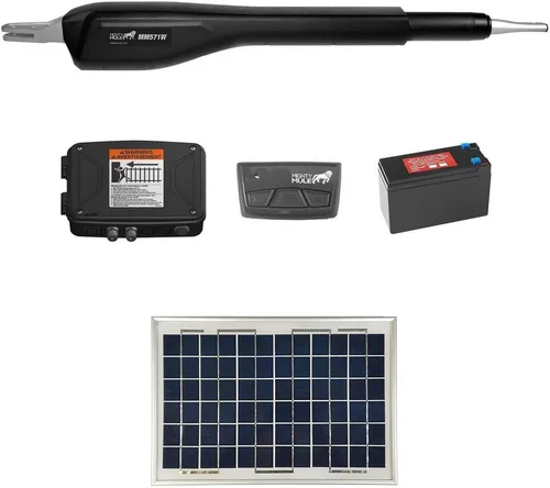 Vista 7 de Mighty Mule MM571W - Paquete solar – Abridor de puerta inteligente resistente (panel solar de 5 W)
