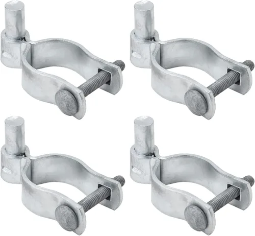 Vista 7 de VIVIDA Bisagra de puerta de enlace de cadena de 1-3/8", bisagra de poste macho galvanizado, para poste de diámetro exterior de 1-3/8", herrajes