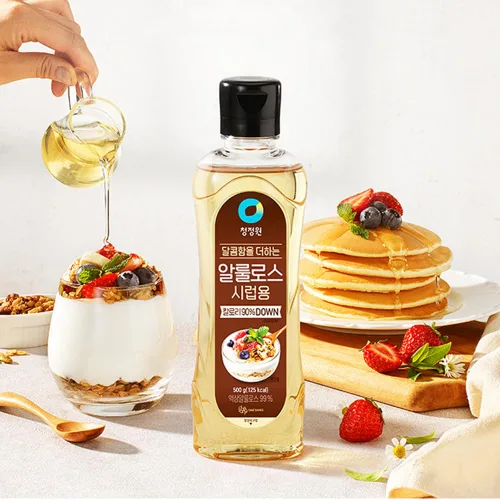 Vista 5 de Chung Jung One Jarabe de alulosa, edulcorante bajo en calorías, sustituto del azúcar perfecto para cocinar, hornear, bebidas y postres