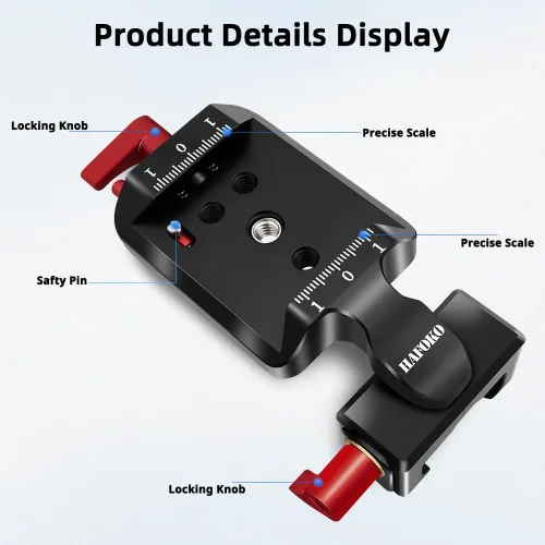 Vista 4 de Soporte vertical RS3, solución de placa de cámara cardán vertical compatible con DJI Ronin S3/Ronin S3 PRO para cámara YouTube Tiktok Video Disparo