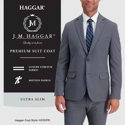 Vista 3 de Haggar Men's Premium Stretch Slim Fit Suit Separates-Pants & Jackets