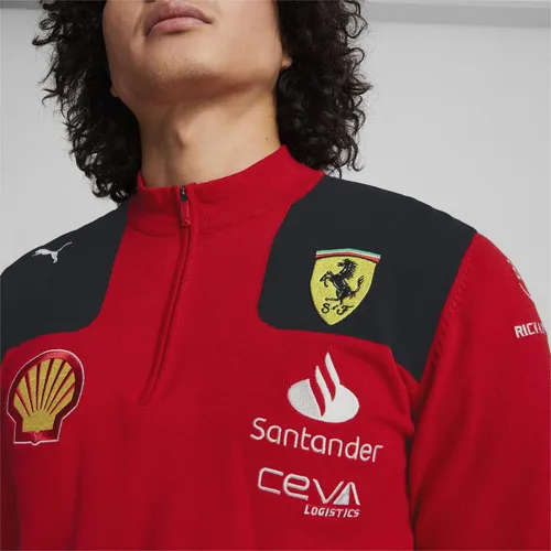 Vista 4 de PUMA Scuderia Ferrari - Sudadera Team Half Zip 2023 - Hombre - Rojo - Talla: S
