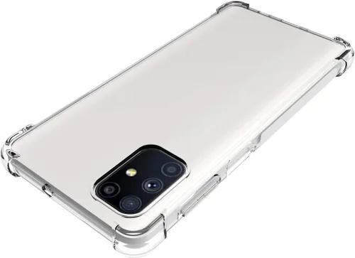 Vista 4 de USTIYA Funda para Samsung Galaxy M51 TPU cuatro esquinas cubierta protectora transparente funda suave