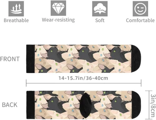 Vista 6 de Calcetines divertidos de moda para hombres y mujeres, cómodos y divertidos, calcetines de vestir locos