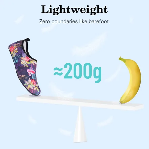Vista 5 de Calcetines acuáticos, zapatos de agua para playa, calcetines de yoga descalzos de secado rápido para surf, piscina, natación, zapatos para mujeres