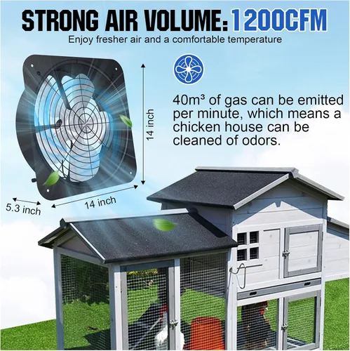 Vista 2 de ECO-WORTHY Ventilador de ático de 25 W alimentado por energía solar con ventilador de techo abuhardillado y panel plegable de 30 W - Ventiladores