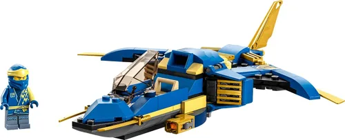 Vista 5 de LEGO NINJAGO Jay’s Lightning Jet EVO 71784, Avión de Juguete Actualizable, Set de Construcción de Avión Ninja, Idea de Regalo de Cumpleaños