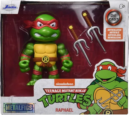 Vista 3 de Jada Toys Teenage Mutant Ninja Turtles 4 "" Raphael - Figura fundida a presión, juguetes para niños y adultos, rojo