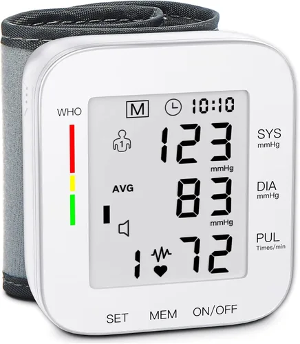 Vista 9 de MMIZOO Monitor de presión arterial de muñeca, monitor BP, pantalla LCD grande, máquina de presión arterial, puño de muñeca ajustable de 5.31 a 7.68