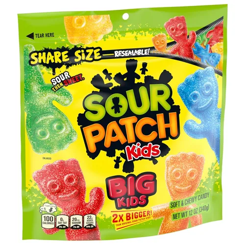 Vista 10 de SOUR PATCH KIDS Big Kids Soft & Chewy Candy, tamaño compartido, 12 onzas