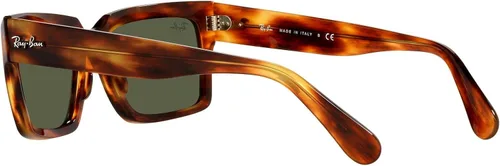 Vista 5 de Ray-Ban Rb2191 Inverness Gafas de sol rectangulares, Rayas HabanaVerde