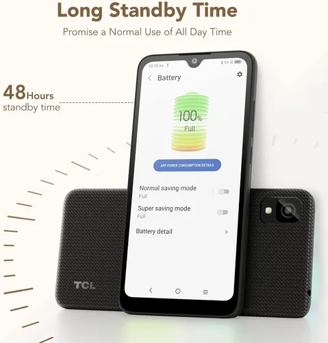 Vista 6 de TCL 30 Z 2022 Teléfono celular desbloqueado de 6.1 pulgadas con pantalla HD+, versión Android 12 de EE. UU., teléfono inteligente de 32 GB + 3