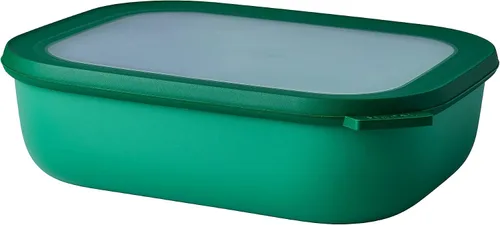 Vista 31 de Mepal Cirqula - Recipiente circular rectangular para almacenar y servir alimentos de 67.6 fl oz / 68 onzas con tapas transparentes, perfecto