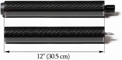 Vista 5 de OKKO Extensión de taco de billar de fibra de carbono con parachoques para tacos de piscina Predator