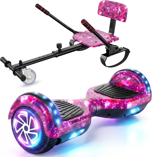 Vista 22 de LIEAGLE Hoverboard, All-Terrain Self-Balancing Scooter All Age Groups 01—6.5" Negro