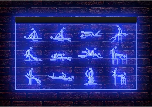 Vista 9 de 180029 Sex Funny Posture - Letrero de neón con luz nocturna LED para adultos, tienda de tienda, bar, pub, hombre, cueva