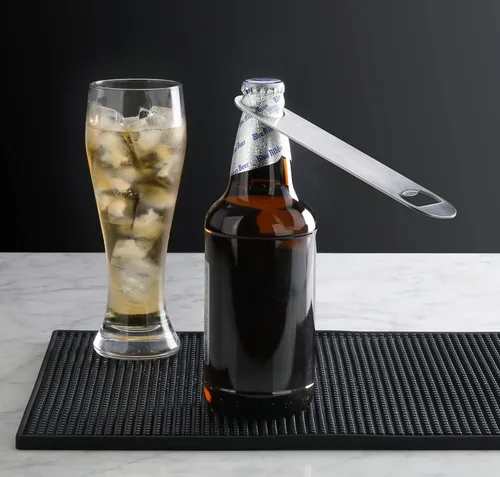 Vista 4 de New Star Foodservice 533401 Abrebotellas plano de acero inoxidable, 7 pulgadas