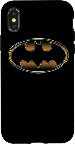 Vista 5 de Batman Funda protectora en relieve negra y dorada para iPhone 17