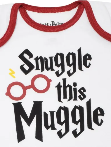 Vista 8 de Harry Potter Conjunto de traje de 3 piezas para bebé mono de peluche y gorro