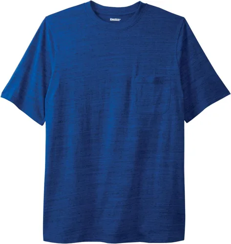 Vista 9 de KingSize Big & Tall Shrink-Less - Camiseta ligera, con cuello redondo, con bolsillo para hombre Gris Caliente Carbón