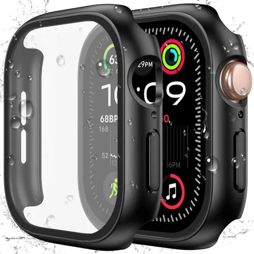 Vista 15 de YIJDACASE - Juego de 2 estuches impermeables para protector de pantalla de Apple Watch Series 10 Series 11 (2025) 46mm con vidrio templado