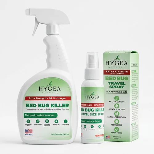 Vista 12 de Hygea Natural Spray de viaje natural extra fuerte para chinches y ácaros, tamaño aprobado por la TSA, apto para niños y mascotas, sin manchas