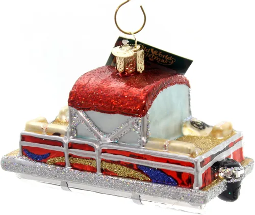 Vista 49 de Old World Christmas - Adorno de bebé blanco de un solo pieza de vidrio soplado para árbol de Navidad, decoración festiva hecha a mano, colección