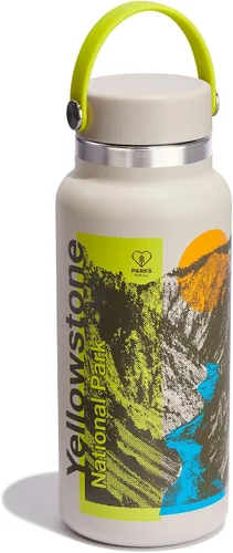 Vista 6 de Hydro Flask Black de boca ancha con tapa Flex de 64 onzas