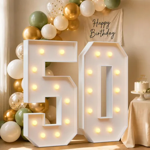 Vista 16 de imprsv Número de marquesina de 4 pies, números de mosaico para globos, marco de globos de mosaico, globo número 0 para decoración de cumpleaños 30