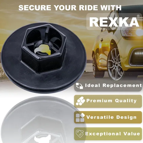 Vista 4 de Rexka 20 piezas parachoques protección contra salpicaduras Fender Liner Nylon Tuercas 84145-26000 Compatible con Hyundai Kia Genesis Santa Fe Sonata