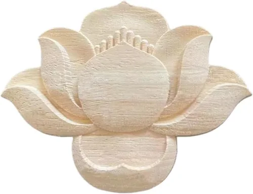 Vista 14 de Calcomanía de tallado de madera sin pintar, apliques de madera tallada para muebles de bricolaje, apliques para pared, cama, puerta, armario, 2