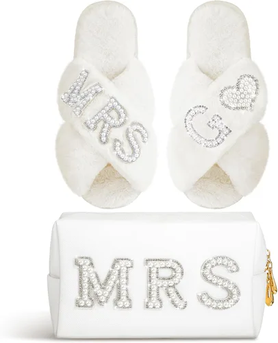 Vista 10 de Xtinmee - Bolsa de maquillaje personalizada para el día de la boda, S
