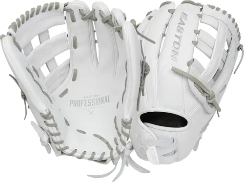 Vista 8 de Easton Professional Collection Fastpitch Softball Glove Bronceado/Negro Web de barra doble de poste único