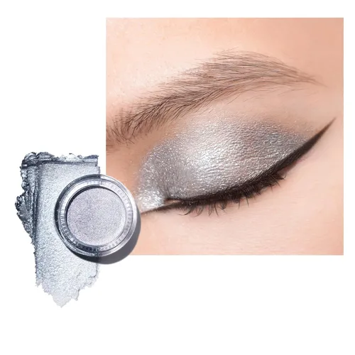 Vista 25 de Oulac Sombra de ojos en crema blanca brillante Iluminador a prueba de agua y sombra de ojos con purpurina de larga duración, color natural
