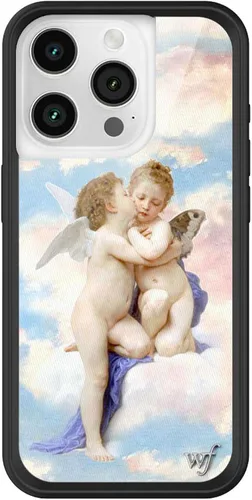 Vista 74 de Wildflower - Fundas compatibles con Apple iPhone 15 Pro Protector de goma negro, certificado de prueba de caída de 4 pies, propiedad de mujeres