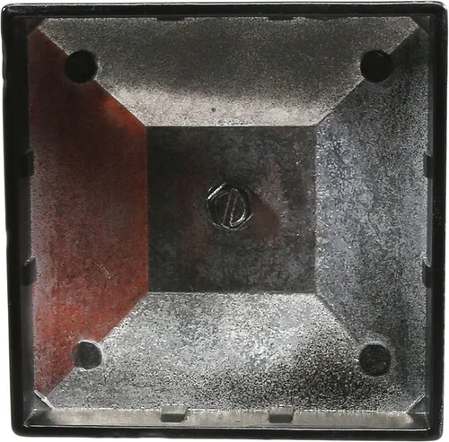 Vista 6 de Tapa cuadrada de aluminio negro para postes de valla de aluminio, tapas negras para postes de valla de aluminio, tapas negras (paquete de 5)