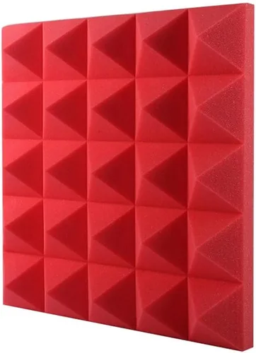 Vista 9 de Paneles de espuma acústica para pared, paquete de 12 almohadillas autoadhesivas a prueba de sonido, panel de absorción de sonido de alta densidad