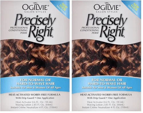 Vista 10 de Kit profesional de permanente acondicionadora Ogilvie Salon Styles Precisely Right - Ideal para cabello tratado con color, normal - 1 aplicación