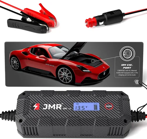 Vista 9 de Cargador de batería JMR para Maserati MC20 GranTurismo Levante Quattroporte Grecale Ghibli GranCabrio todos los modelos, cargador de goteo