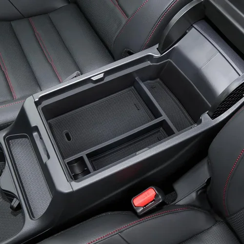 Vista 6 de Organizador de consola central compatible con reposabrazos Honda CRV 2026 2025 2024 2023, caja de almacenamiento para monedas y vidrio, inserto