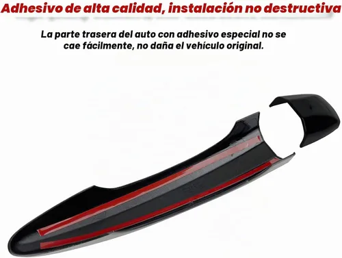 Vista 4 de Fundas de manija de puerta para Nissan Sentra 2020-2022, Altima 2019-2022 y Rogue 2021-2022 (negro)