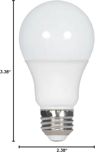 Vista 5 de Satco S28767 - Bombilla mediana con acabado blanco, 4.38 pulgadas