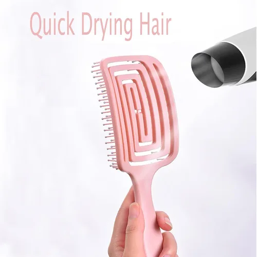 Vista 5 de El cepillo desenredante, cepillo desenredante para cabello seco y húmedo para todo tipo de cabello, ideal para hombres, mujeres, niños y niñas