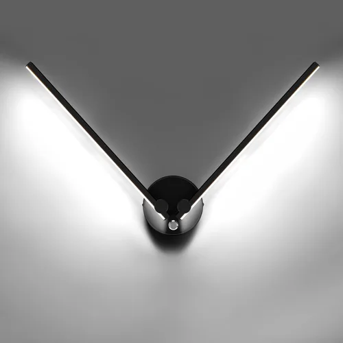Vista 12 de Kawell Lámpara de pared LED de 12 W cableada con interruptor, brazos giratorios de 300°, iluminación moderna para sala de estar, dormitorio