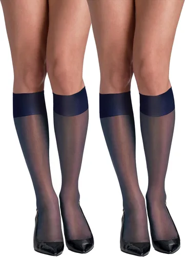 Vista 11 de Hanes Silk Reflections medias hasta la rodilla, puntera reforzada (2 unidades)
