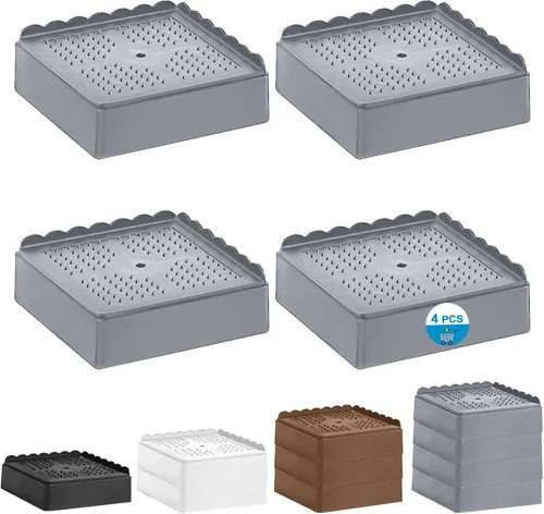 Vista 26 de Elevador de cama de 1 pulgada, 2 pulgadas, 3 pulgadas, 4 pulgadas de alta resistencia, elevador de muebles ajustable para mesa, escritorio, sofá