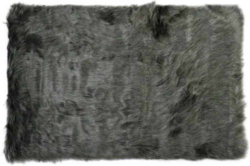 Vista 22 de Luxe - Alfombra Hudson de piel sintética con pelo suave y esponjoso, lavable a máquina, con respaldo antideslizante, alfombra de área libre de Negro