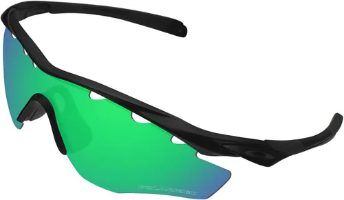 Vista 2 de BroLizard - Lente polarizada para gafas de sol Oakley M2 con ventilación, verde